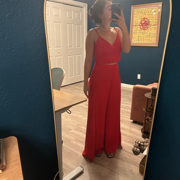 Lulus Red Two Piece Set - Picture 1 of 5